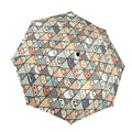 Diamond Cat Pattern Umbrella One Size Umbrella animal Printed Offshore