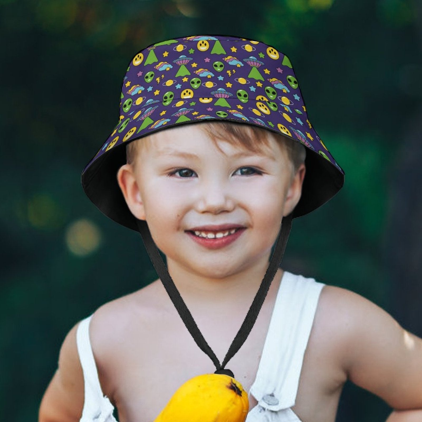 Groovy Alien Kids Bucket Hat Kids Bucket Hat Printed Offshore Sci Fi