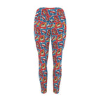 Comic Book Cells - Women's High Waist Pockets Yoga Leggings