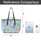 Beach Float - Leather Tote Bag-Large