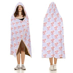 Axolotl Love Kids Hooded Blanket 100cm x 130cm