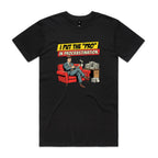 I Put The Pro In Procrastination, Retro Gentleman Men's AS Colour T-shirt Black Mens T-shirt comic Printed In Australia