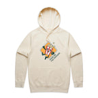 Hand Me The Popcorn - Mens Hoodie Ecru Mens Hoodie Food Printed In Australia