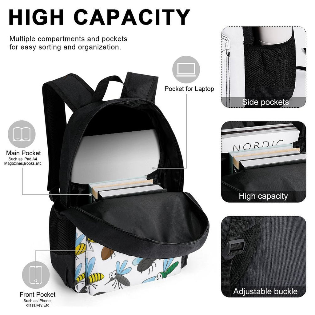 Cute Creatures - Three Piece Backpack Set