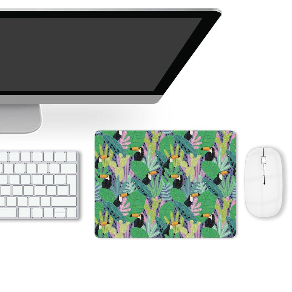 Bright Toucan Leather Mouse Pad Leather Mouse Pad animal Printed Offshore