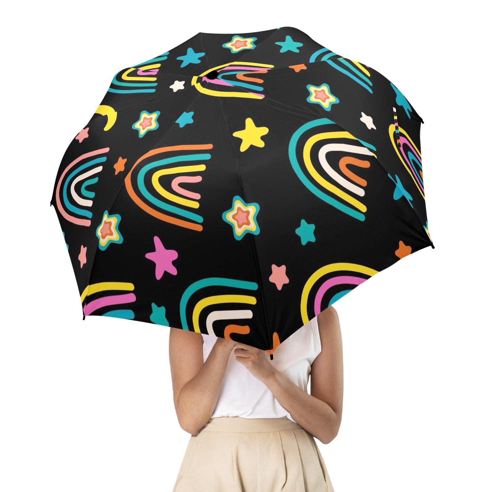 Rainbows - Semi-Automatic Foldable Umbrella (Model U12) Semi-Automatic Foldable Umbrella (U12)