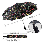 Quavers, Music Notes - Semi-Automatic Foldable Umbrella Semi-Automatic Foldable Umbrella Music Printed Offshore