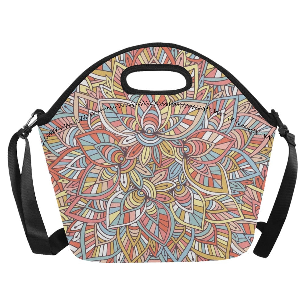 Colour Floral - Neoprene Lunch Bag Neoprene Lunch Bag Printed Offshore