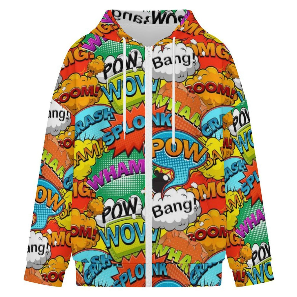 Comic Book 2 Women's Full-Zip Hoodie
