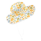 Retro Boho Flower Wide Brim Bucket Hat Wide Brim Bucket Hat Plants Printed Offshore
