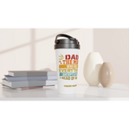 Personalised Dad, The Man Who Has Everything Except A Full Head Of Hair White 15oz Stainless Steel Travel Mug Personalised Travel Mug Dad Globally Fulfilled