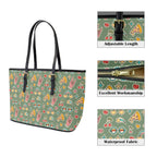 Groovy Retro PU Leather Tote Bag Large