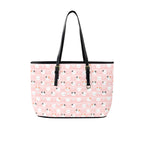 Pink Cats PU Leather Tote Bag Large One Size Leather Tote Bag-Large animal Printed Offshore