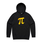 Pi - Mens Hoodie Black Mens Hoodie Maths Printed In Australia Science