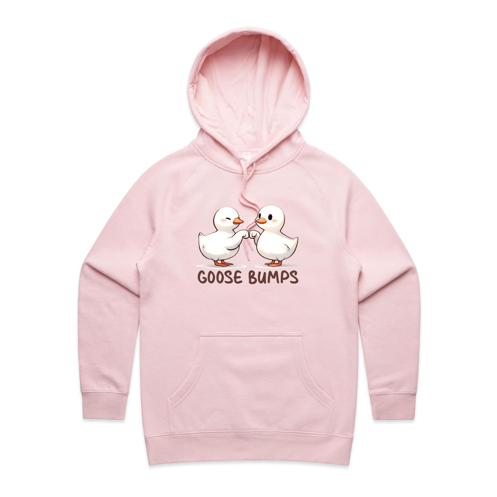Goose Bumps - Womens Hoodie Pink Womens Hoodie animal Printed In Australia