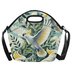 Cockatoo Neoprene Lunch Bag/Large (Model 1669) One Size Neoprene Lunch Bag animal Printed Offshore
