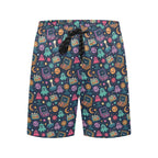 Space Arcade Men's Mid-Length Beach Shorts Men's Mid-Length Beach Shorts Games Printed Offshore Retro Sci Fi
