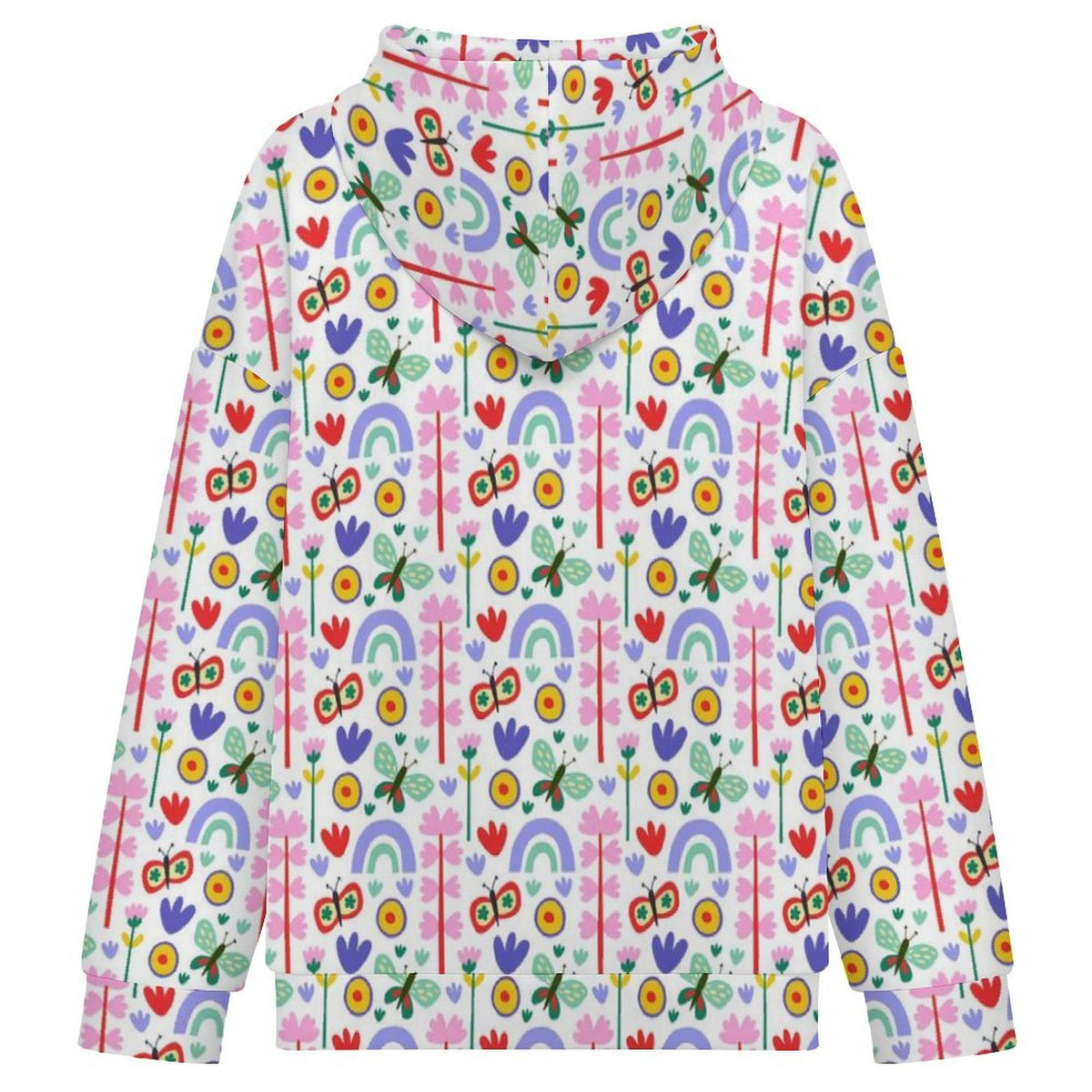 Rainbows And Butterflies Women's Full-Zip Hoodie