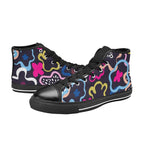 Abstract Floral - Kids' High Top Canvas Shoes Kids High Top Canvas Shoes Printed Offshore