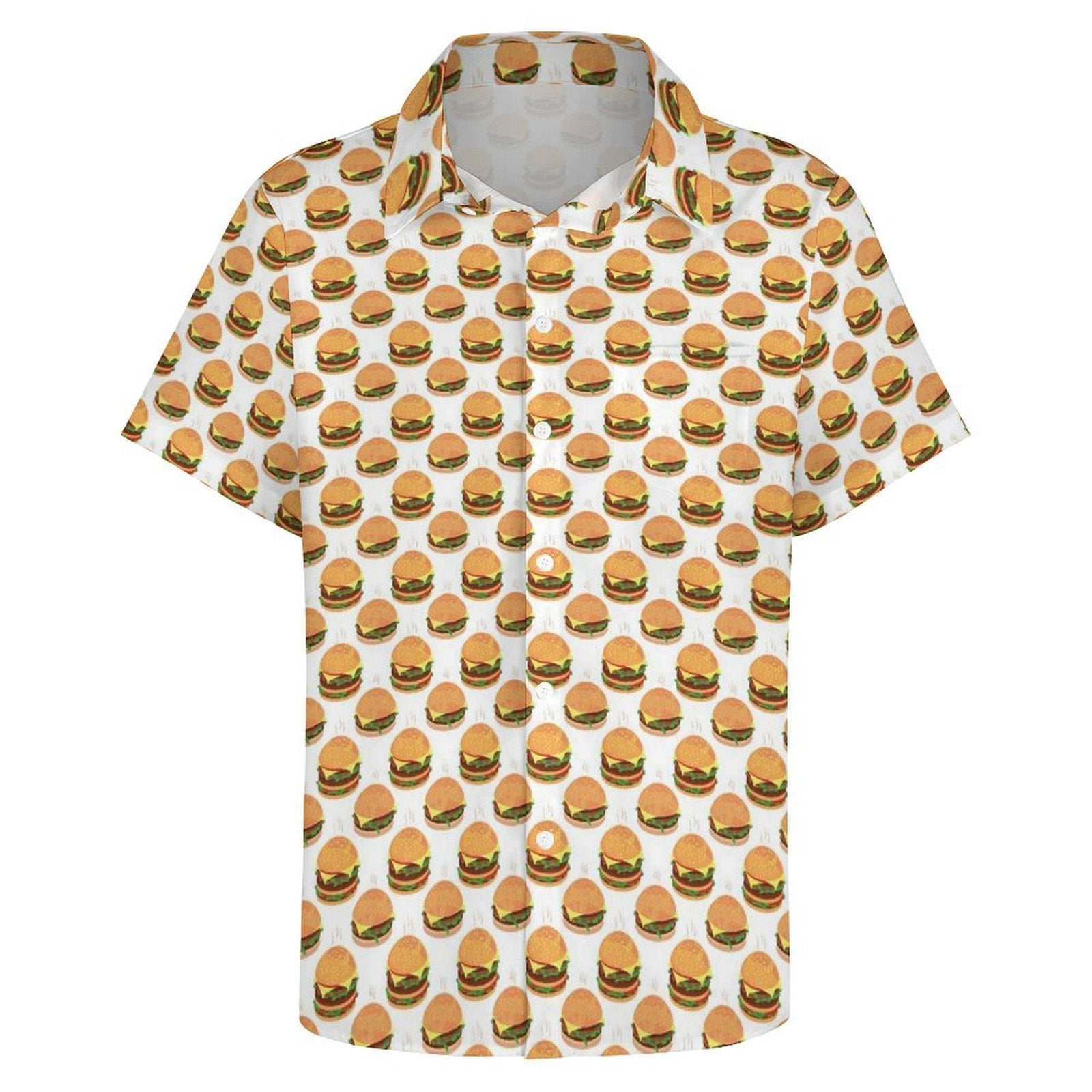 Hamburgers - Women's Short-Sleeve Button Up Shirt