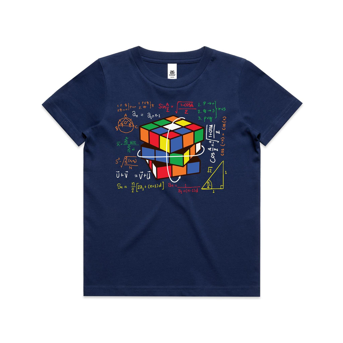 Game Cube Equations Kids AS Colour T-shirt