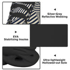 Black Stripes Women's Twisted Sole Sneakers