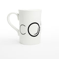 Coffee - White 10oz Porcelain Slim Mug Default Title Porcelain Mug Coffee Globally Fulfilled