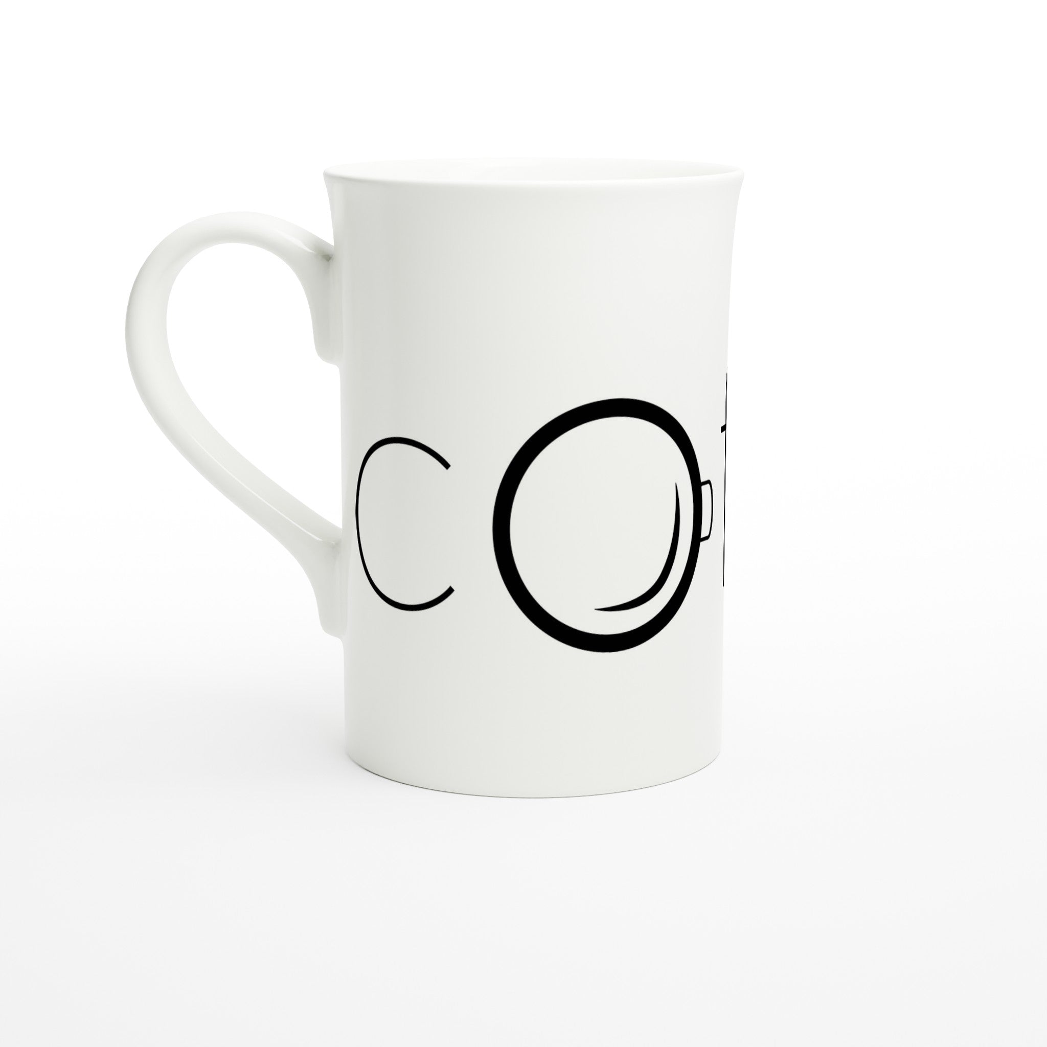 Coffee - White 10oz Porcelain Slim Mug Default Title Porcelain Mug Coffee Globally Fulfilled