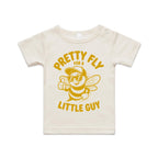 Pretty Fly For A Little Guy, Cool Bee AS Colour Baby T-shirt Natural Baby T-shirt animal Printed In Australia
