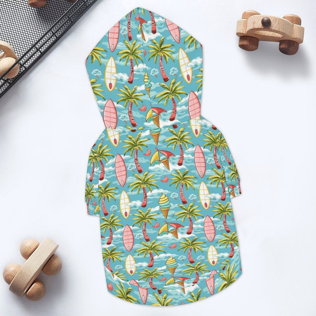 Summer Surf Pet Hoodie (Small Size)