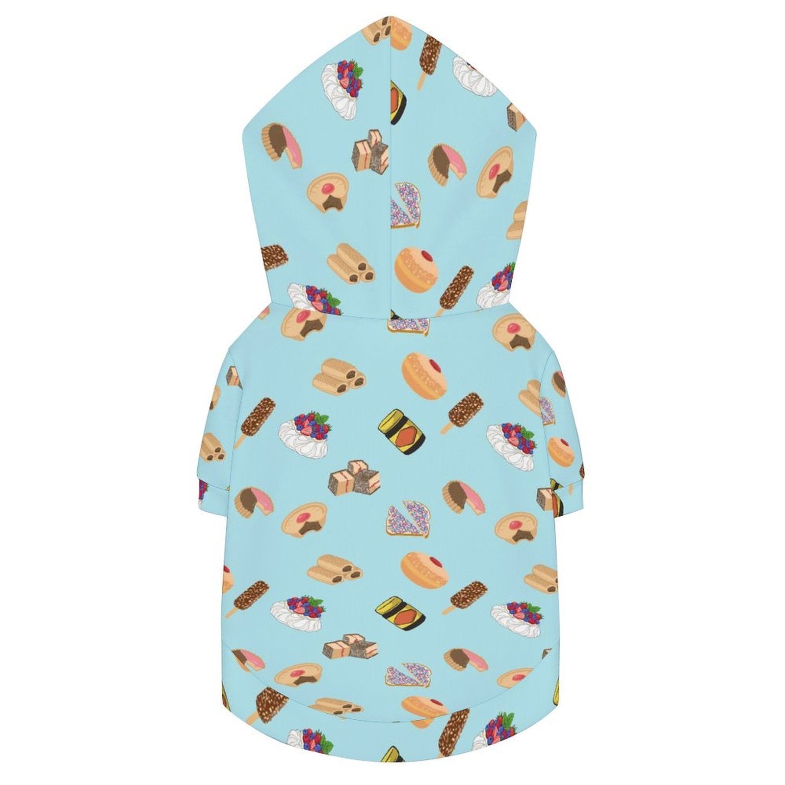Classic Aussie Food Icons Pet Hoodie (Large Size)