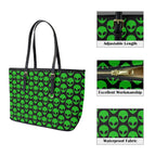 Aliens - Leather Tote Bag-Large