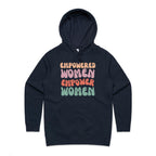 Empowered Women Empower Women - Womens Hoodie Navy Womens Hoodie Positivity Printed In Australia