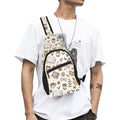 Books And Coffee Chest Bag One Size Cross Body Chest Bag Coffee Printed Offshore Reading