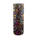 Musical Notes 20oz Tall Skinny Tumbler with Lid and Straw