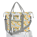 Retro Boho Flower Duffle Bag-Simple (Model 1715) One Size Duffle Bag-Simple (1715)
