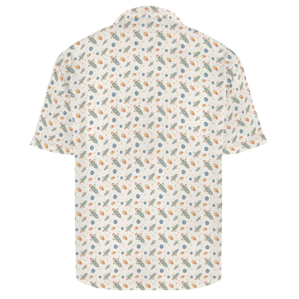 Rockets Men's Crinkle Hawaiian Shirt