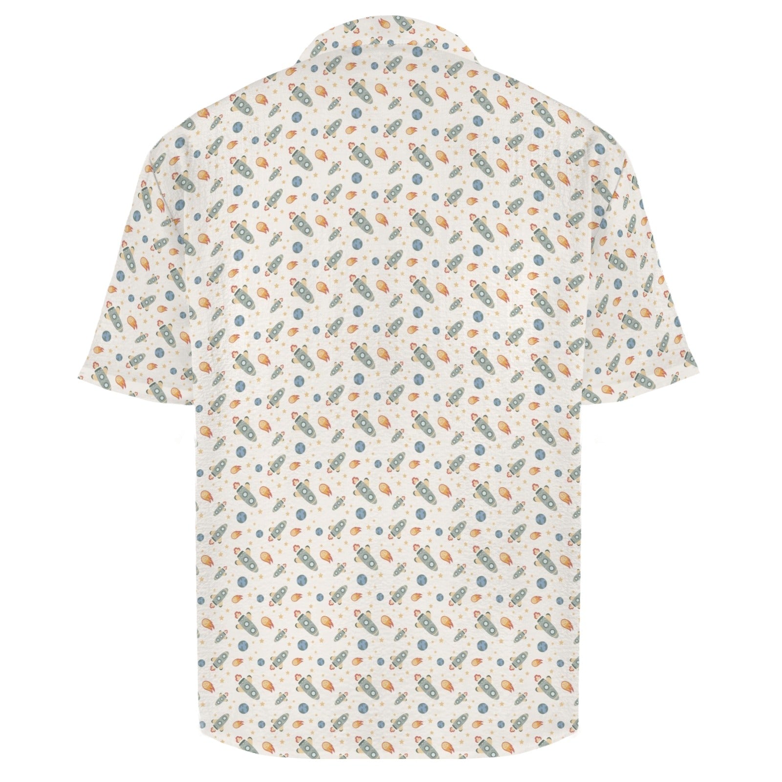 Rockets Men's Crinkle Hawaiian Shirt