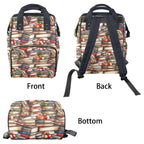 Watercolour Books - Multi-Function Backpack, Nappy / Diaper Bag