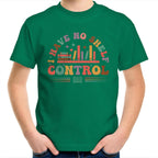 I Have No Shelf Control, Books - Kids Youth T-Shirt Kelly Green Kids Youth T-shirt Printed In Australia Reading