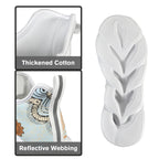 Blue Abstract Women's Twisted Sole Sneakers