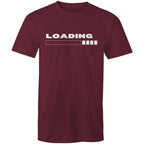 Loading - Mens T-Shirt Burgundy Mens T-shirt Printed In Australia