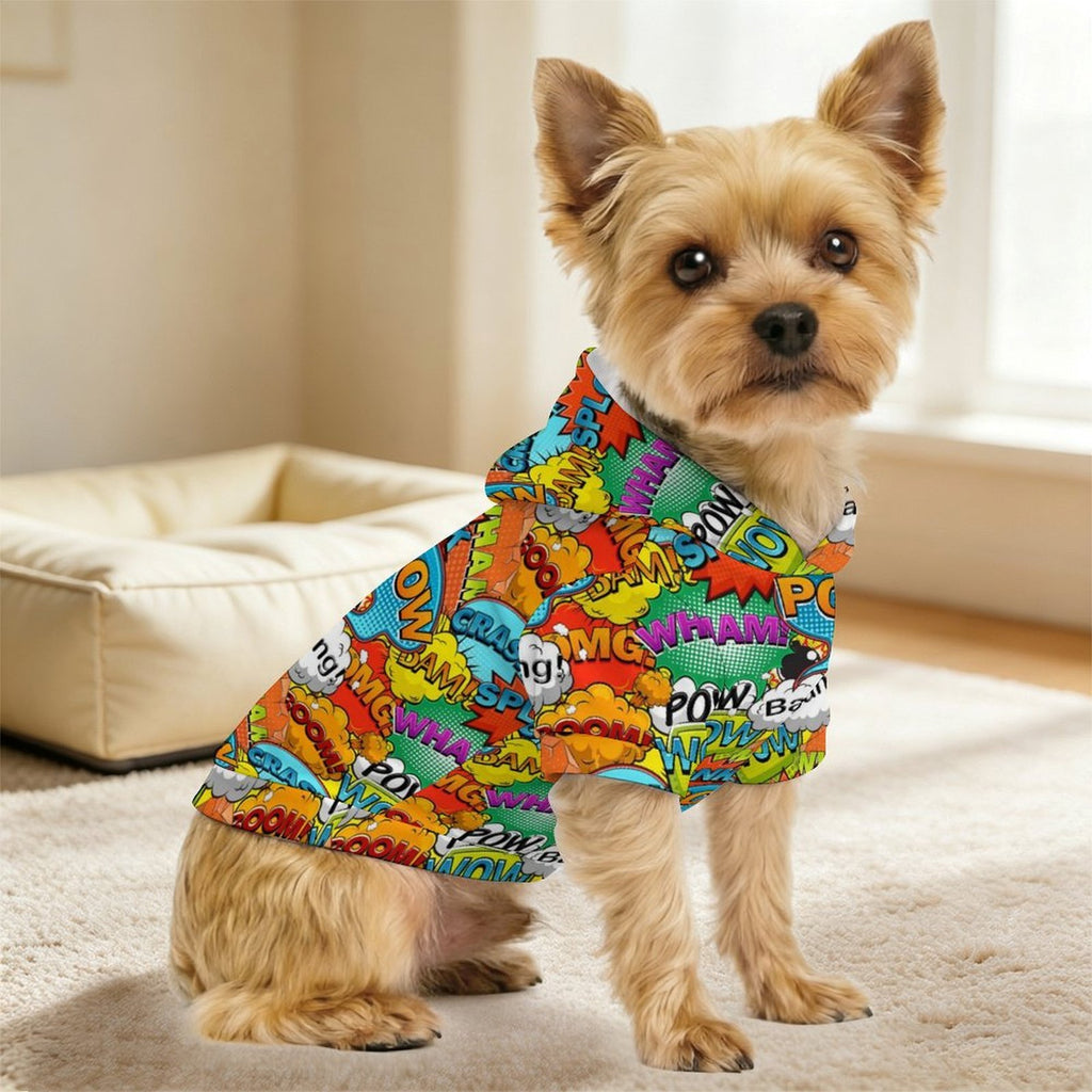 Comic Book 2 Pet Hoodie (Small Size)