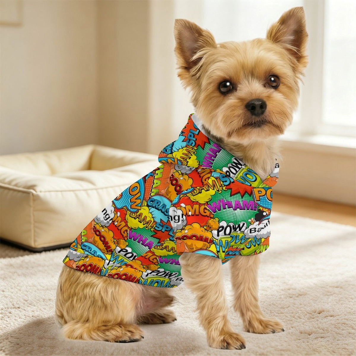 Comic Book 2 Pet Hoodie (Small Size)
