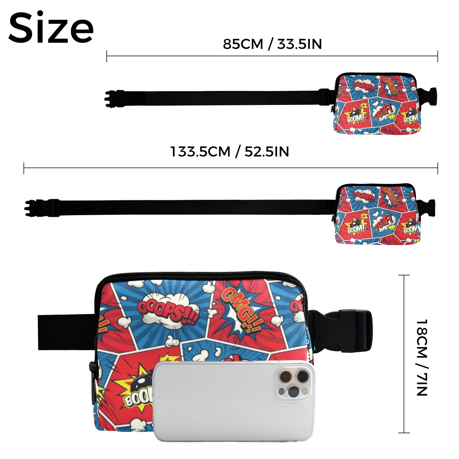 Comic Book Pop - Belt Bag