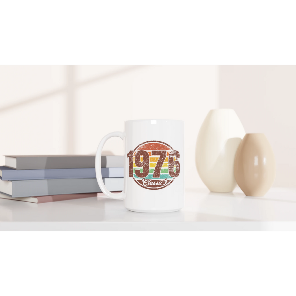 Personalised - 1976 Classic - White 15oz Ceramic Mug Personalised 15oz Mug Globally Fulfilled