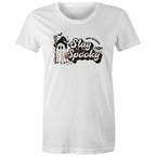 Stay Spooky, Halloween - Womens T-shirt White Womens T-shirt Halloween Printed In Australia