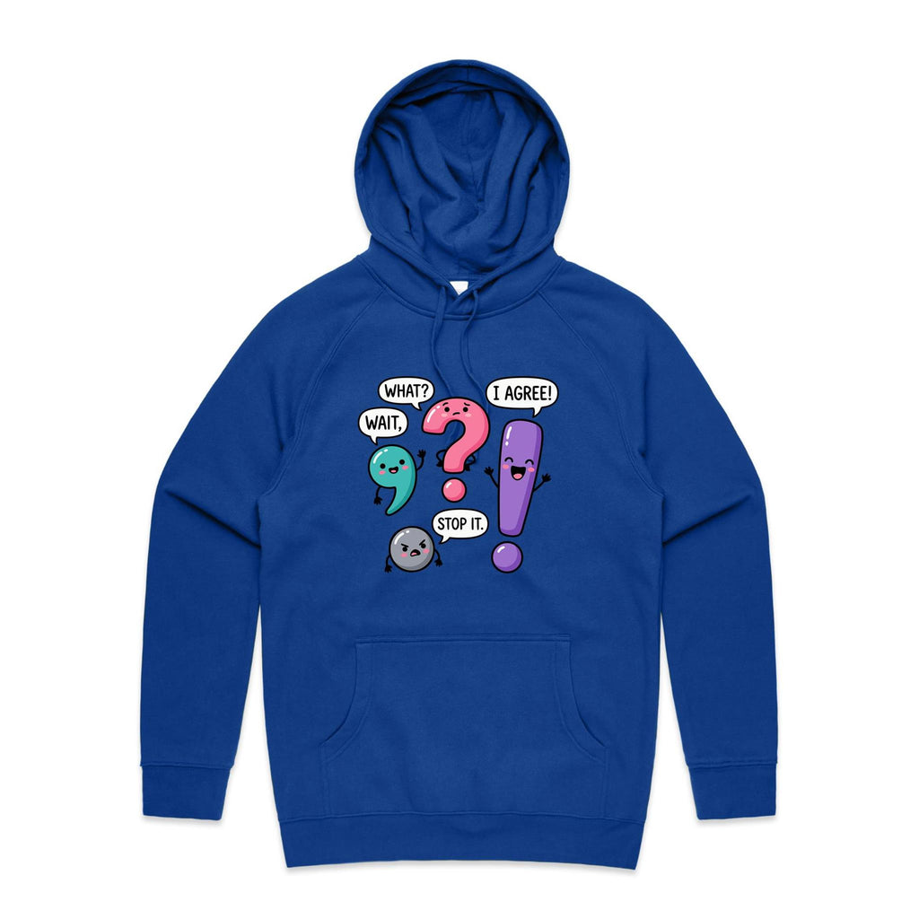 Funny Punctuation Men's AS Colour Hoodie