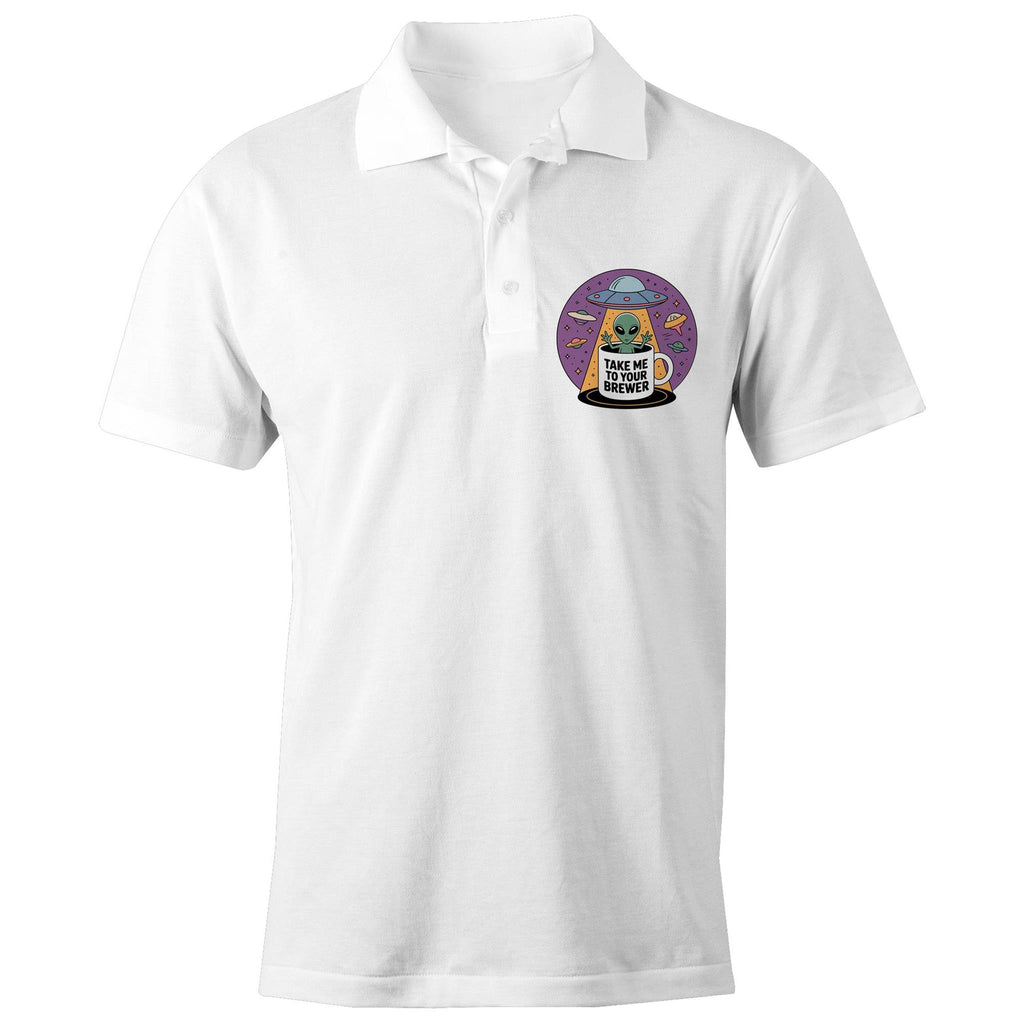 Alien Coffee Take Me To Your Brewer AS Colour Chad Polo Shirt