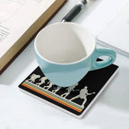 Guitarist Evolution - Ceramic Coasters (Square) Ceramic Coasters Music Printed Offshore